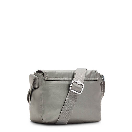 Kipling Sabian Metallic Crossbody Mini Táska Szürke | HU 1347EB